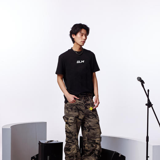 GENIOLAMODE情侣款精梳棉T恤 明星同款 亲肤舒适透气 百搭宽松落肩版型 商品图6