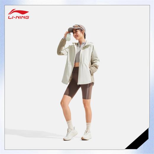 李宁健身系列女子防风透湿宽松运动风衣AFDV060 商品图1