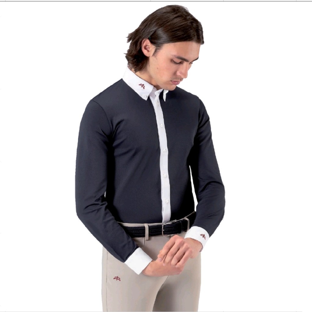 意大利进口MAKEBE男款马术长袖T恤slou系列QS