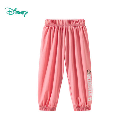 迪士尼2025春夏季新款女童米妮印花防蚊裤宽松透气速干学生裤运动裤闲裤ZD2EK007* 商品图14