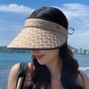 【透气不闷热！大檐防晒草编帽】新款夏季空顶帽女遮脸大帽檐防晒紫外线遮阳新款太阳帽草编帽子。ry 商品缩略图7