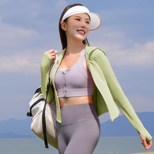 【清仓】【小蛮腰防晒】科里芙防紫外线透气显瘦薄荷曼波防晒服户外骑行长袖 商品图0