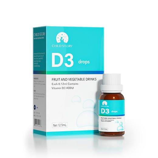 童年故事 维生素vD滴剂儿童补钙vd 400iu 商品图2
