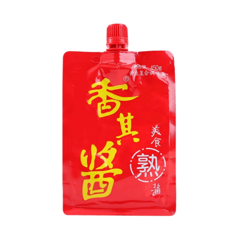香其酱黄豆复合调味酱（挤挤装）450g 熟酱