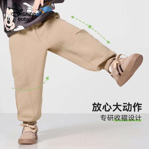 【100%棉】【90-140】【迪士尼baby】男童春秋卫裤儿童休闲运动裤 商品图1