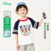 迪士尼【5A抑菌】25夏季新款男童插肩袖T恤卡通米奇撞色短袖打底衫ZD2ES025* 商品缩略图0