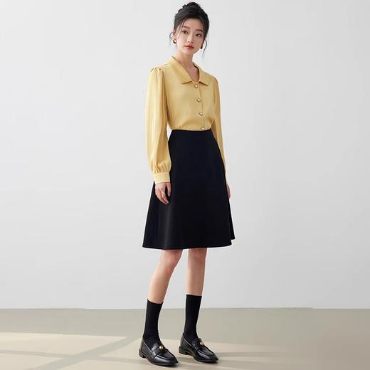 IWY/职业黄色衬衫女春季新款正装通勤女装教师工装衬衣高级感B0481 商品图2