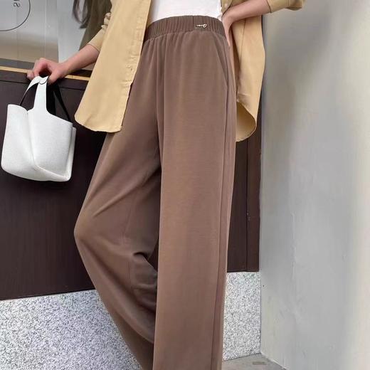 夏新款设计感松紧腰显瘦直筒休闲裤直筒裤 商品图6