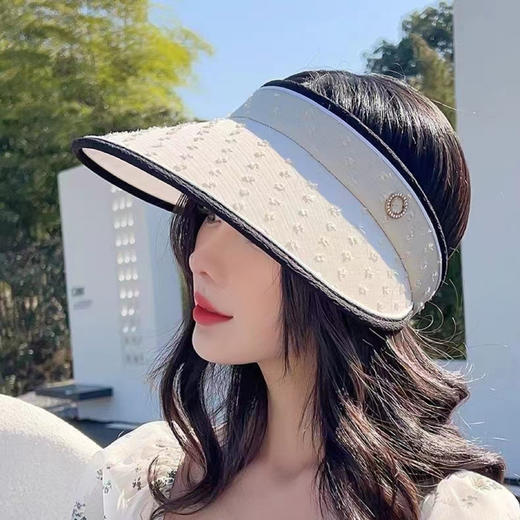 【透气不闷热！大檐防晒草编帽】新款夏季空顶帽女遮脸大帽檐防晒紫外线遮阳新款太阳帽草编帽子。ry 商品图6