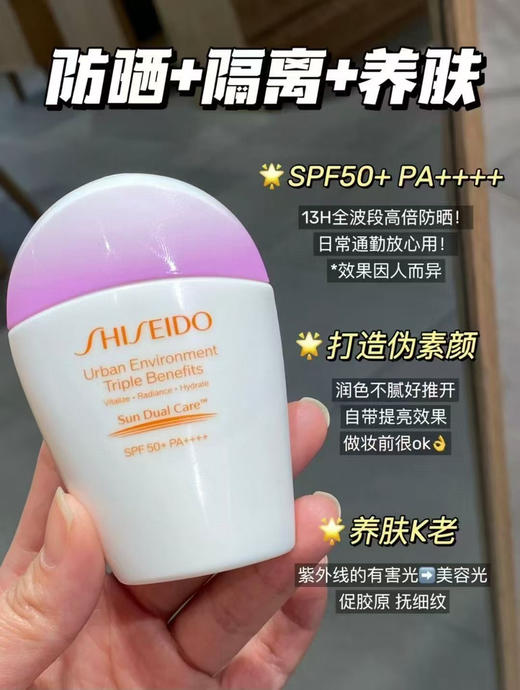 资生堂粉胖子防晒30ml 商品图2