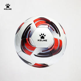 卡尔美KELME青少年训练风火轮PU手缝足球白红色中考专用比赛5号用球