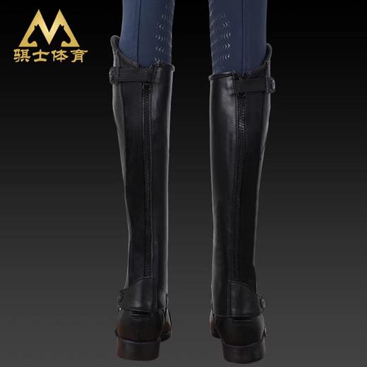 纯皮马术护腿巴西进口牛皮骑马恰卜斯透气耐磨马术装备ht004QS 商品图3