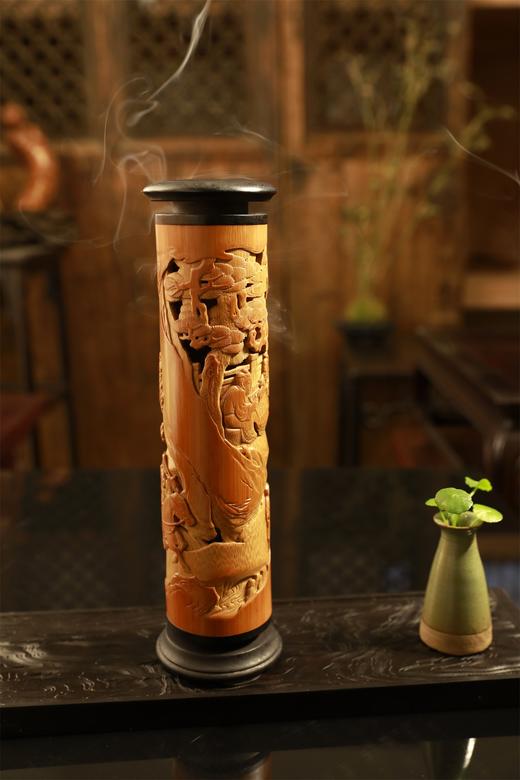 东山报捷°竹香筒25*6cm 商品图3