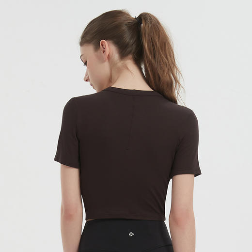 软软奇迹·短款罗纹T恤｜柔软高弹·运动休闲·吸湿排汗·轻盈透气 商品图2