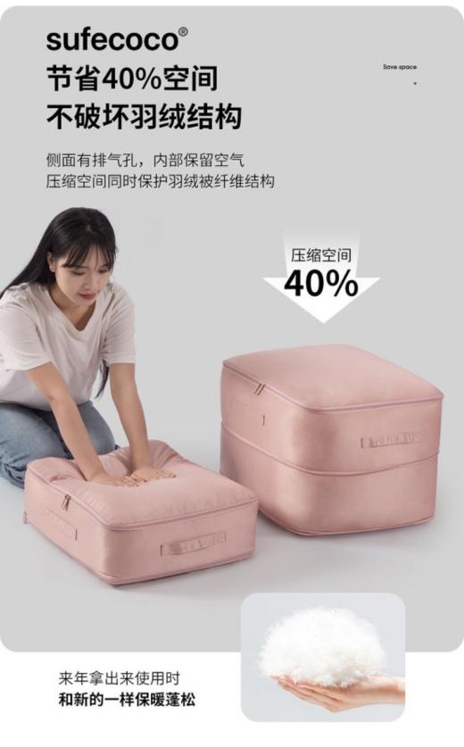 收纳天花板💥买一送一💰29.9元 2️大个‼️ 【正品sufecoco羽绒服被子收纳袋】🤩可压缩加厚收纳袋收纳袋超厚实棉被  商品图3