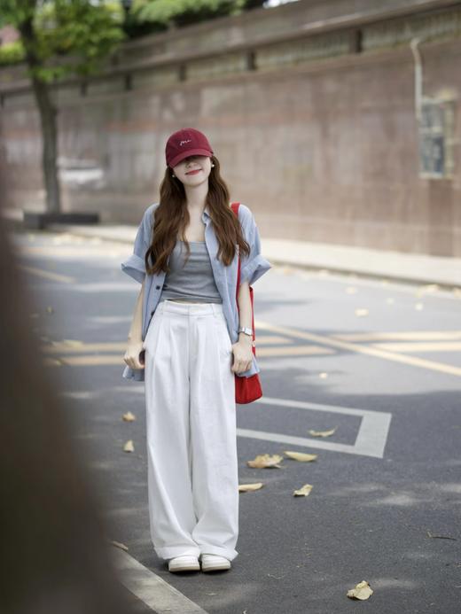 【百图lulu定制】【蓝调衬衫】透气 100%莱赛尔天丝  雾霾蓝 清新 微宽松 衬衫 商品图2