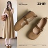 ZHR平底玛丽珍鞋女2025春季新款一脚蹬勃肯鞋小香风平底鞋通勤鞋 商品缩略图1