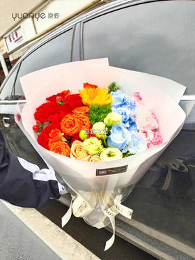 【斯人若彩虹 遇见方知有】彩虹混搭花束