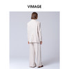 VIMAGE纬漫纪显瘦高腰直筒阔腿休闲长裤春季新款V2305906 商品缩略图4