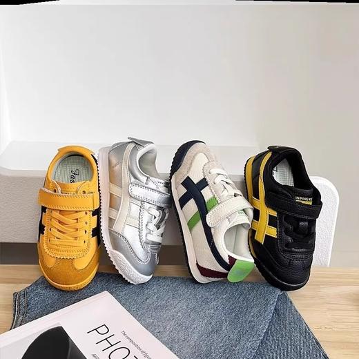 【阿甘鞋低帮设计，时尚潮流】春季新款男童阿甘鞋 小童鞋 女童透气软底皮面鞋 宝宝低帮鞋子-QQ 商品图6