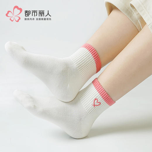 都市丽人时尚潮流中精梳棉常规袜LCHDA8 商品图0