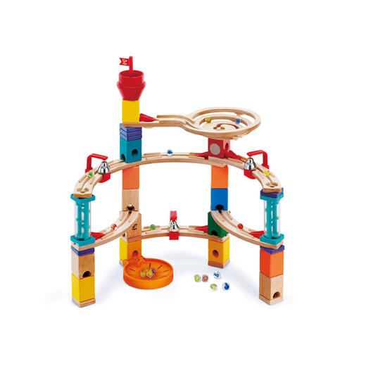 Hape滚珠玩具 steam夸得瑞拉滚珠架拼装积木6岁以上男女小孩儿童礼物 E6019夺堡奇兵套 商品图2