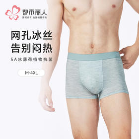 都市丽人简约基础锦纶平角网眼冰丝平角裤FKHC24