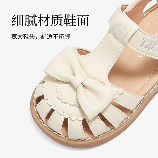 泰兰尼斯meta夏季新款女童公主凉鞋小女孩软底皮鞋洋气单鞋子  M07X5B6240 商品图2