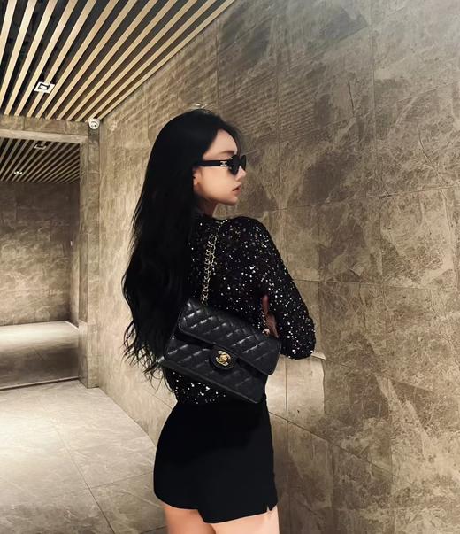 鼎级芯片版本） CHANEL香奈儿 Classic Flap CF 经典菱格金扣链条肩带 牛皮 口盖包斜挎包单肩 商品图1