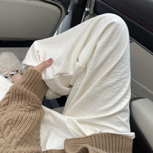 BeauMuse 慵懒肌理奶芙裤 舒适休闲 时尚款 阔腿裤/九分萝卜裤 商品图10