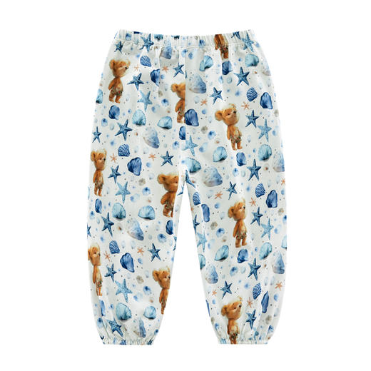 拉比-童衣类（春）I5拉比熊束口长裤灰蓝（PH) 商品图1