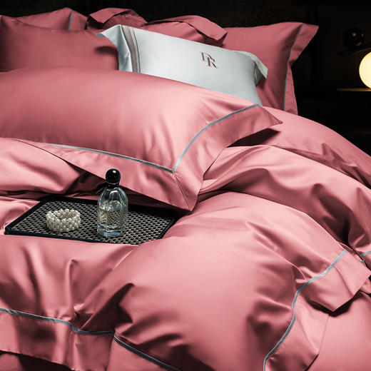 自然醒百支锦棉四件套100支新疆长绒棉全棉纯棉床单被套纯色轻奢高级感礼盒装KY 商品图0