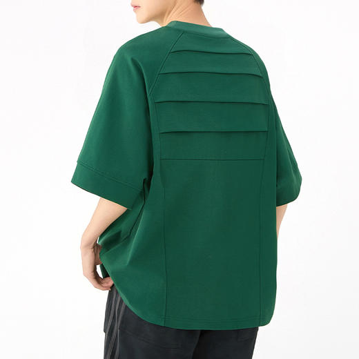 【超大码】【DSK】大依优型大码男装短袖T恤重磅圆领打底潮牌炸街纯色百搭时尚个性休闲体恤上衣胖子300斤 商品图3