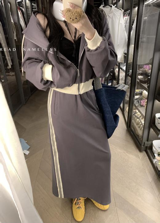 Read Nameless /梨形天菜深灰色休闲套装裙 2025/3/15 商品图7