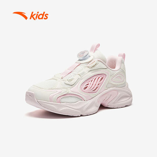 安踏儿童运动鞋女大童2025夏季旋钮低帮星游休闲鞋322528801 商品图0
