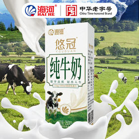 海河无菌砖悠冠纯牛奶（3.6蛋白）250ml*12