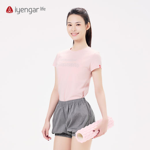 艾扬格life C1195瑜伽经2.46 女装T恤 吸湿排汗 立体印花：Sthira-sukham asanam 商品图2