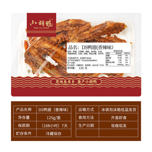 【现做锁鲜】125g鸭翅微辣盒装 特产食品零食小吃 商品图4