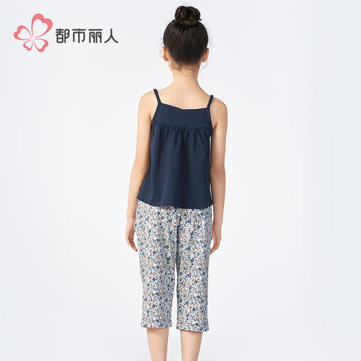 都市丽人亲情蜜语童装无尘棉短袖套装薄单面无尘棉无袖类JHH2A7 商品图3