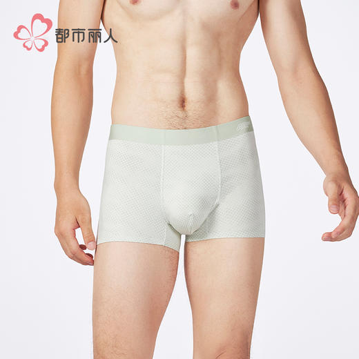 都市丽人日常休闲人棉平角50S人棉平角裤FKHH04 商品图1