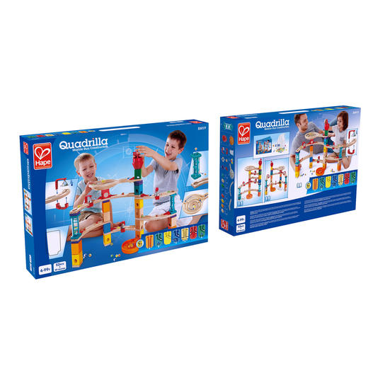 Hape滚珠玩具 steam夸得瑞拉滚珠架拼装积木6岁以上男女小孩儿童礼物 E6019夺堡奇兵套 商品图3