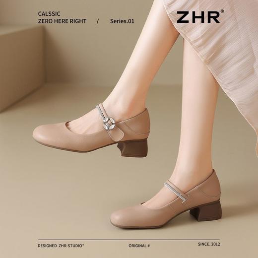 ZHR浅口单鞋女2025新款洋气水钻玛丽珍鞋爆款舒适小香风ins单鞋女 商品图8