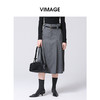 VIMAGE纬漫纪冬季新款修身显瘦高腰半裙半身裙V2006621半 商品缩略图0