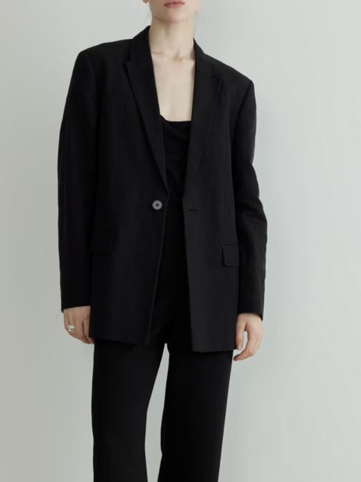 DONSEE10｜DS10SS2533-A 黑色廓型简约西装 商品图6