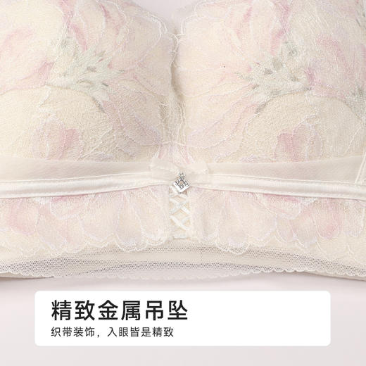 都市丽人美体纤塑调整型文胸薄蕾丝树脂胶圈塑身文胸LJH2C6 商品图5
