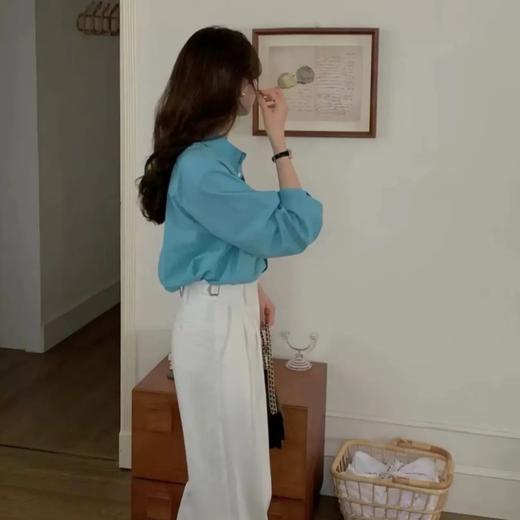 伊泺杉瓦尔登湖蓝衬衫｜100%纯棉面料，洋气又大方【爆单！3-5天发货】 商品图2