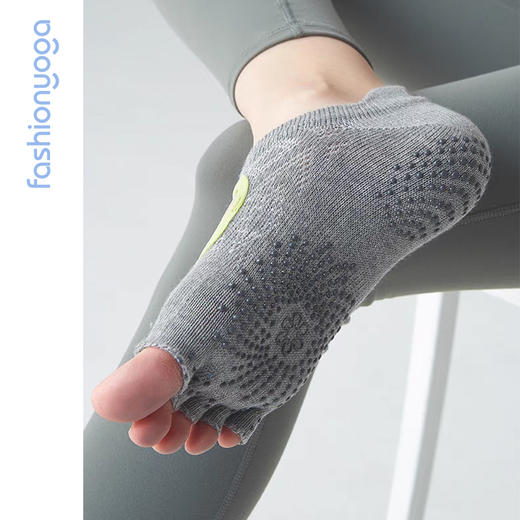 FW004凡圣瑜伽春夏款专业防滑露趾瑜伽袜 商品图0