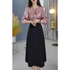 七分袖2025年春款大码时尚妈妈假两件裙子QYM 商品缩略图2