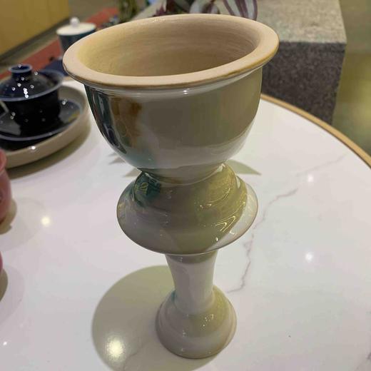 三彩烛台-华宁陶 商品图0