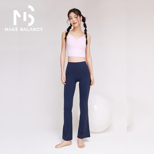 Makebalancy/慕柏郦小V领一体杯美背交叉吊带透气速干1960 商品图4